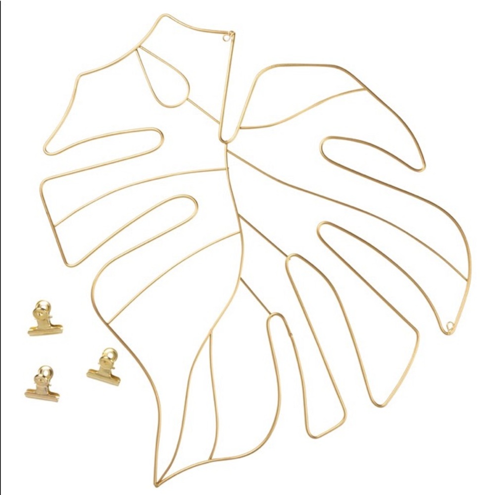 🎊HOST PICK🎉Gold Metal Leaf Photo Wall Hanging - Picture 3 of 3